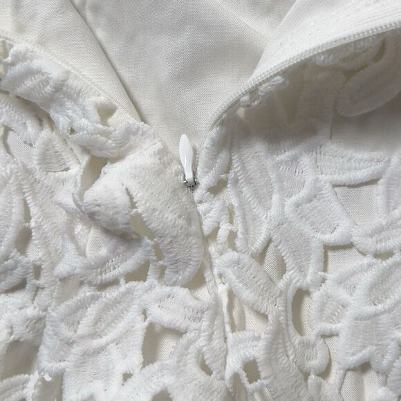 Endless Rose Crotchet Floral Lace Spaghetti Strap Midi Dress Womens Sz S White - Picture 7 of 11